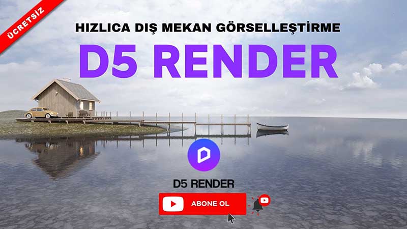D5 Render ile Dış mekan