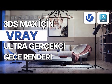 3dsMax VRay Gerçekçi Gece Renderı Alma