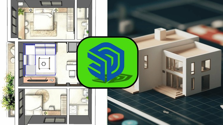 SketchUp 2023 Temel Eğitim Kursu eğitim seti kapağı