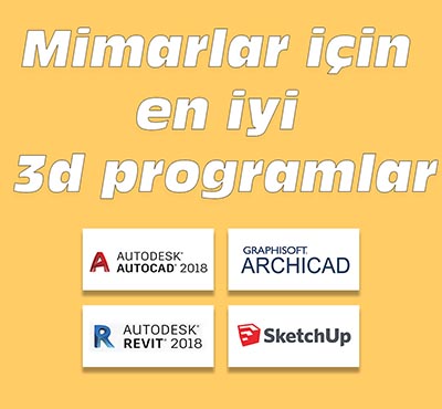 Mimarlar için 3D Programlar﻿